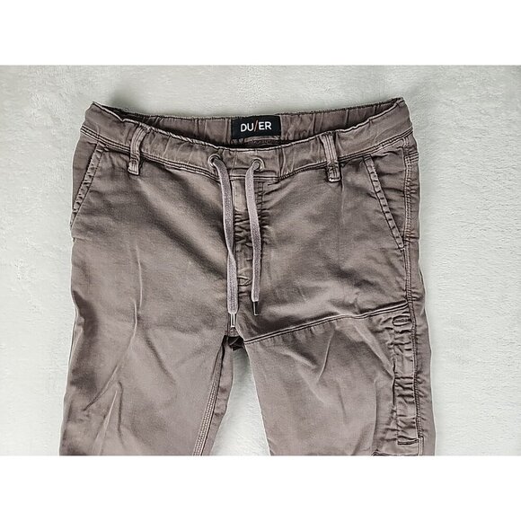 DU/ER N2X Jogger Pants Men's 32x29 Brown Slim Fit Stretch Drawstring MJNS1100 - Picture 1 of 2